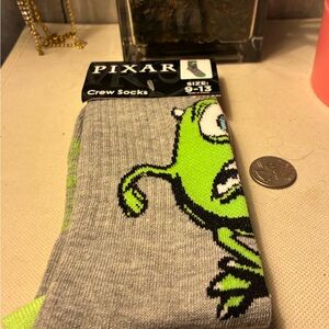 Pixar Monsters inc. Crew Socks